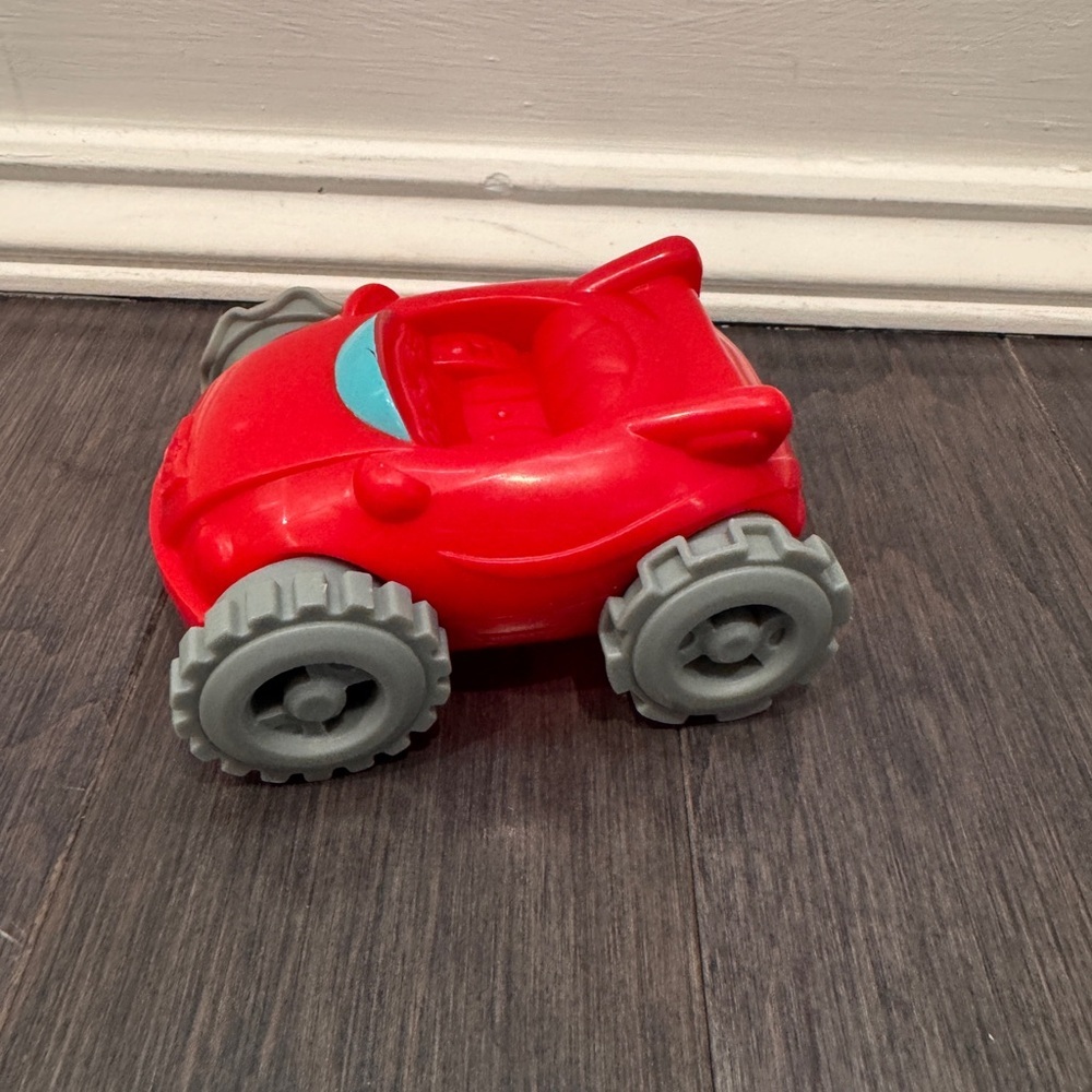 Play-Doh Red Racing Toy Car with Gray Wheels and Mould Toddler Kids